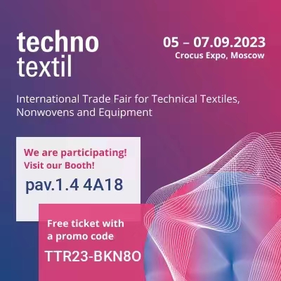 ​ technotextil  We are participating!  Visit our Booth!  pav.1.44A18